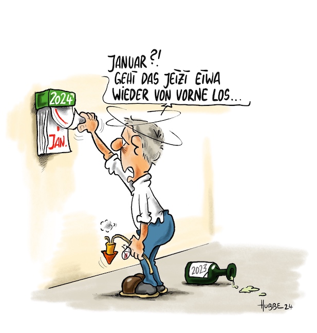 Karikatur des Tages 01.01.24