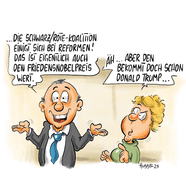 Karikatur des Tages 09.10.25